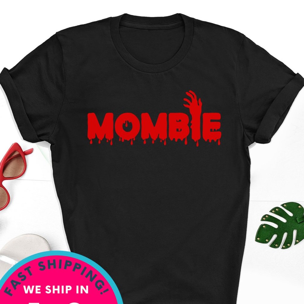 Mombie shirt Halloween gift Monster unisex gildan Party Costume
